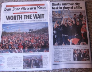 Giants Parade 300x236 San Francisco: The City, the Giants, the Parade — The Ties that Bind (but no bonds for Barry Bonds)