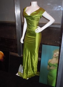 Christina_Green_Dress Christina Green Dress 217x300 Louboutin Shoes and Premiere Dresses (worn by Christina Aguilera and Blake Lively)