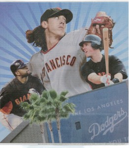 San Francisco Giants play season opener against the L.A. Dodgers March 31, 2011. SF Giants 2 262x300 The SF Boys of Summer Return as World Champs